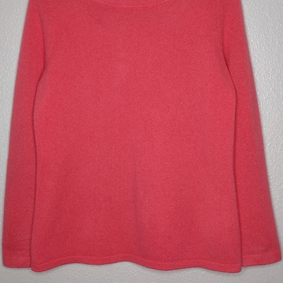 Talbots Petite Pure Cashmere Women's Pullover Knit Long Sleeve Scoopneck Sweater - Picture 4 of 12